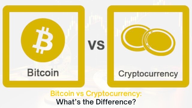 bitcoin vs cryptocurrency what’s the difference